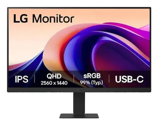 LG 24U631A-B écran plat de PC 60,5 cm (23.8") 2560 x 1440 pixels Quad HD Noir - Ecran Ordinateur - visuel 1