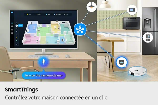 Samsung M7 Smart Monitor 43" M70F UHD 4K 60Hz - Ecran Ordinateur - visuel 8