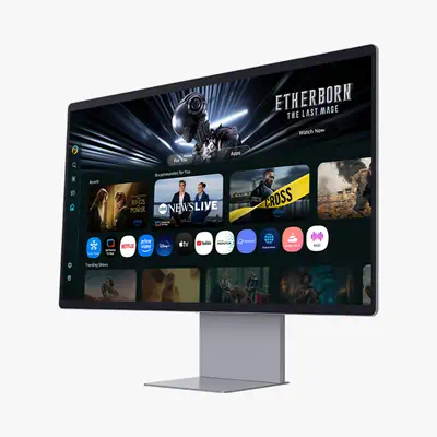 Samsung Smart Monitor 32" M9 M90SF UHD 4K 60Hz - Ecran Ordinateur - visuel 3