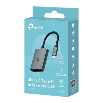 TP-Link UA430C lecteur de carte mémoire USB 3.2 Gen 1 (3.1 Gen 1) Type-C Gris - Switchs et Hubs - visuel 4