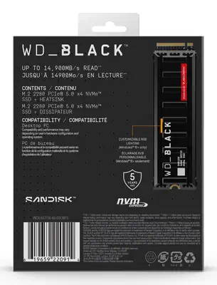 WD_BLACK SN8100 NVMe - Sandisk - Disque dur SSD - visuel 8