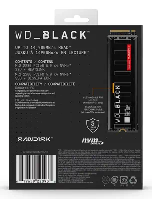 WD_BLACK SN8100 NVMe - Sandisk - Disque dur SSD - visuel 8