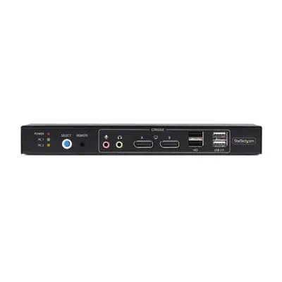 Switch KVM DisplayPort 2 Ports avec Matrice Vidéo Double Vue, 4K 60Hz, Hub 4x Ports USB, Commutateur - StarTech - Accessoire Réseau - visuel 3