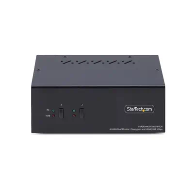 Commutateur KVM 2 Ports DisplayPort et HDMI, 4K 60Hz, 1 Moniteur HDMI et 1 Moniteur DP, Switch KVM 2 - StarTech - Accessoire Réseau - visuel 3