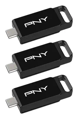 PNY Elite lecteur USB flash 128 Go USB Type-C 3.2 Gen 1 (3.1 Gen 1) Noir - Clé USB - visuel 1