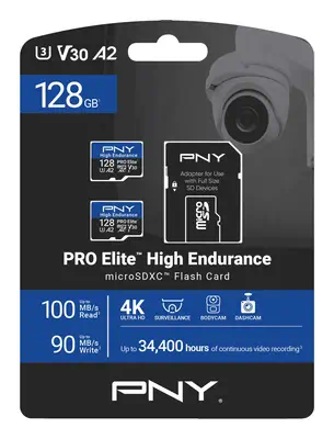 PNY PRO Elite 128 Go MicroSDXC UHS-I Classe 10 - Carte Mémoire - visuel 8