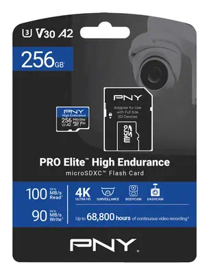 PNY PRO Elite 256 Go MicroSDXC UHS-I Classe 10 - Carte Mémoire - visuel 8