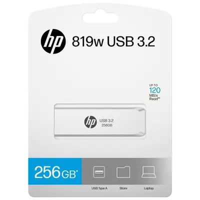 HP HPFD819W-A-256 lecteur USB flash 256 Go USB Type-A 3.2 Gen 2 (3.1 Gen 2) Argent - Clé USB - visuel 5