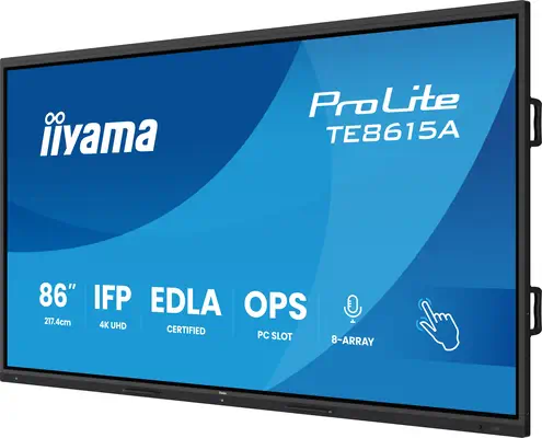 iiyama TE8615A-B1AG Écran d'affichage dynamique Écran plat de signalisation numérique 2,18 m (86") W - Affichage dynamique - visuel 3