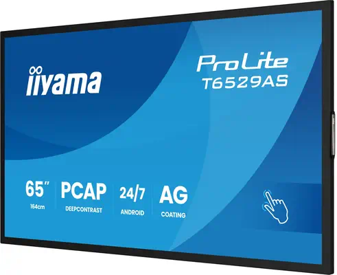 iiyama T6529AS-B1AG Écran d'affichage dynamique Écran plat interactif 163,8 cm (64.5") LED Wifi 500  - Affichage dynamique - visuel 10