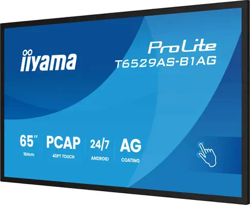 iiyama T6529AS-B1AG Écran d'affichage dynamique Écran plat interactif 163,8 cm (64.5") LED Wifi 500  - Affichage dynamique - visuel 8