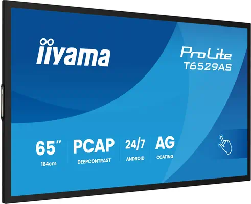 iiyama T6529AS-B1AG Écran d'affichage dynamique Écran plat interactif 163,8 cm (64.5") LED Wifi 500  - Affichage dynamique - visuel 4