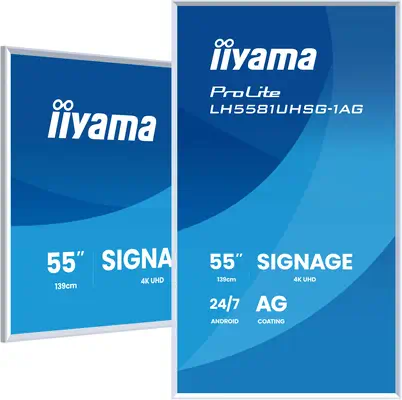 iiyama LH5581UHSG-1AG Écran d'affichage dynamique Écran plat interactif 138,7 cm (54.6") Wifi 500 cd - Affichage dynamique - visuel 5