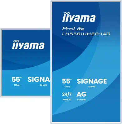 iiyama LH5581UHSG-1AG Écran d'affichage dynamique Écran plat interactif 138,7 cm (54.6") Wifi 500 cd - Affichage dynamique - visuel 4