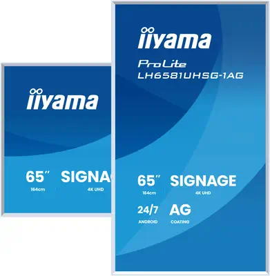 iiyama LH6581UHSG-1AG Écran d'affichage dynamique Écran plat de signalisation numérique 163,8 cm (64 - Affichage dynamique - visuel 9