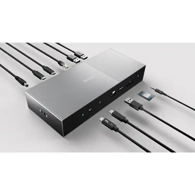 Kensington Zubehör Notebook Avec fil Thunderbolt 5 Noir, Gris - Station d'accueil pour portable - visuel 8