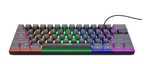 Trust GXT 867 Acira clavier Gaming USB Français Noir, Gris - Pack Clavier, souris - visuel 2