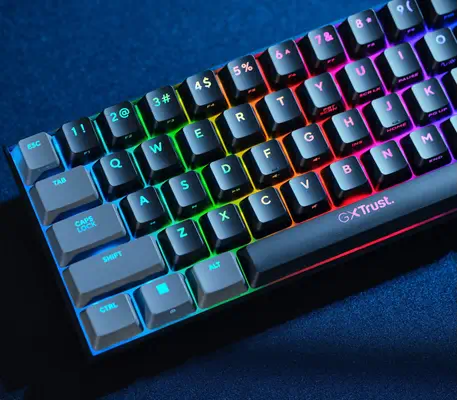 Trust GXT 867 Acira clavier Gaming USB Français Noir, Gris - Pack Clavier, souris - visuel 8