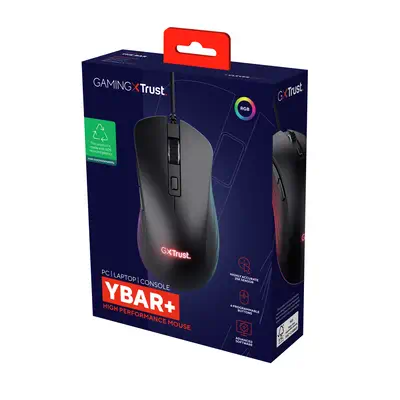 Trust GXT924 YBAR+ souris Gaming Droitier USB Type-A Optique 25600 DPI - Pack Clavier, souris - visuel 5