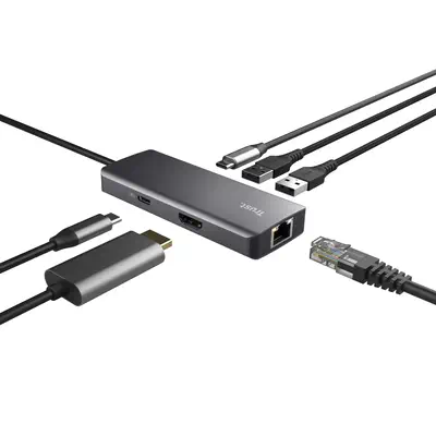 Trust Dalyx USB Type-C 1000 Mbit/s Argent - Connectique - visuel 4