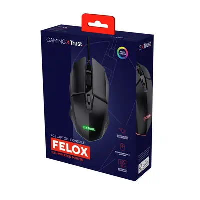 Trust GXT 109 Felox souris Gaming Droitier USB Trust - visuel 1 - hello RSE - Branchez-vous