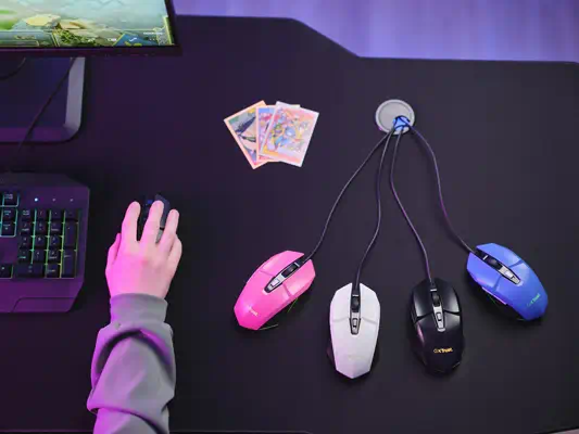 Trust GXT 109W Felox souris Gaming Droitier USB Type-A Optique 6400 DPI - Pack Clavier, souris - visuel 9