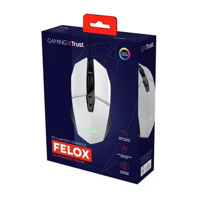 Trust GXT 109W Felox souris Gaming Droitier USB Trust - visuel 1 - hello RSE - Branchez-vous