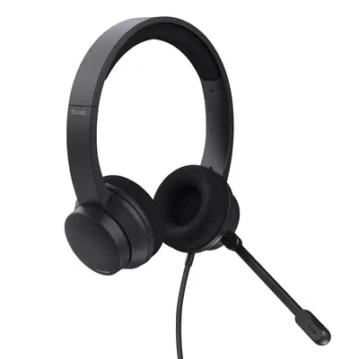Trust HS-260 Casque Avec fil Minerve Bureau/Centre d'appels USB Type-A Noir - Casque Micro - visuel 2