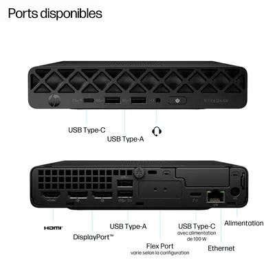 EliteDesk 8 Mini G1i Desktop AI PC Wolf HP - visuel 1 - hello RSE - HP Sure Sense