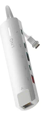 6in1 Pro USB-C 10Gbps Multiport Hub with 4K HDMI and Ethernet - LINQ - Switchs et Hubs - visuel 1