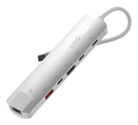 6in1 Pro USB-C 10Gbps Multiport Hub with 4K HDMI and Ethernet - LINQ - Switchs et Hubs - visuel 2