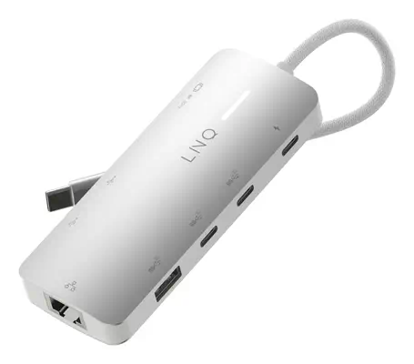 LINQ 8in1 8K PRO USB-C Multiport Hub 140W - Switchs et Hubs - visuel 2
