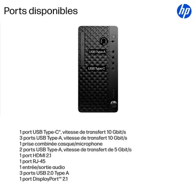 ProDesk 4 Tower G1i Desktop AI PC - HP - Unité Centrale - visuel 9
