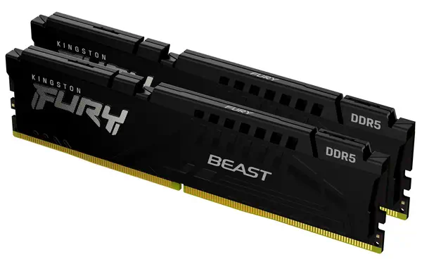 64Go 5600MT/s DDR5 CL36 DIMM (Kit de 2) FURY Beast Noir - Kingston - Mémoire - visuel 1