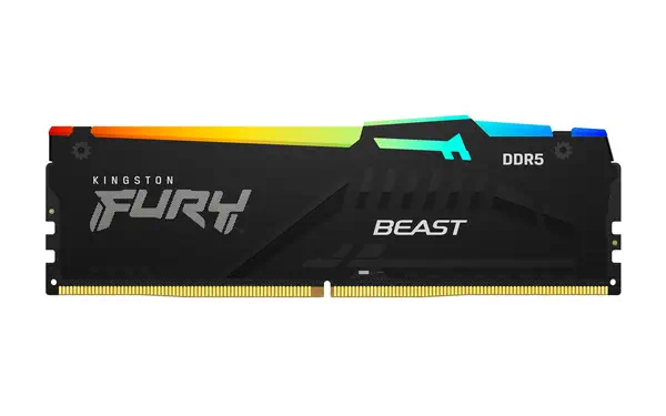 64GB 5600MT/s DDR5 CL40 DIMM (Kits de 2) FURY Beast RGB - Kingston - Mémoire - visuel 3