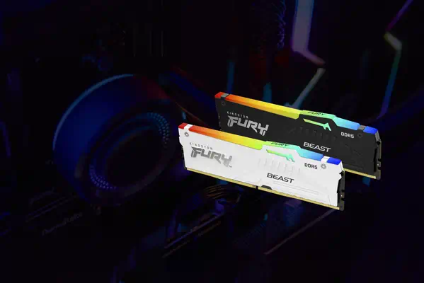 64GB 5600MT/s DDR5 CL40 DIMM (Kits de 2) FURY Beast RGB - Kingston - Mémoire - visuel 9