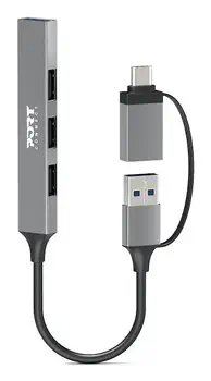 Port Designs 900160 hub & concentrateur USB Type-C 5000 Mbit/s Argent avis