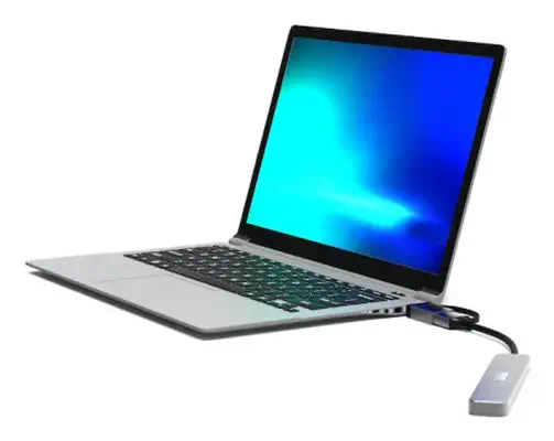 Port Designs 900161 hub & concentrateur USB 2.0 Type-A 5000 Mbit/s Argent - Switchs et Hubs - visuel 4