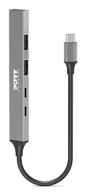 Port Designs 900163 hub & concentrateur USB Type-C 5000 Mbit/s Argent - Switchs et Hubs - visuel 1