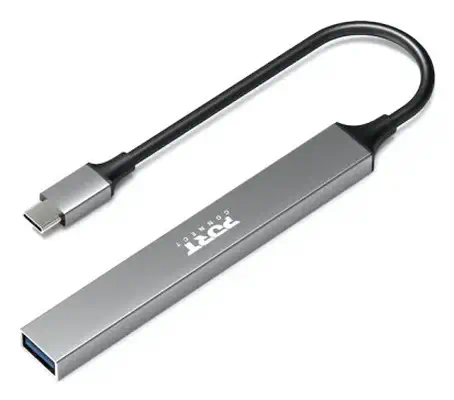 Port Designs 900163 hub & concentrateur USB Type-C 5000 Mbit/s Argent - Switchs et Hubs - visuel 3