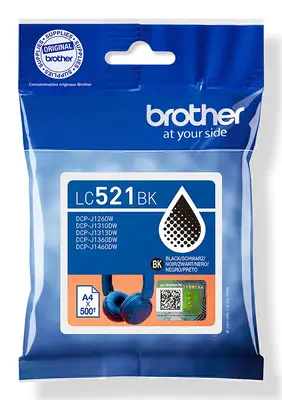 LC521BK Cartouche d'encre originale Brother - Noir - Multifonctions Jet d'encre - visuel 1