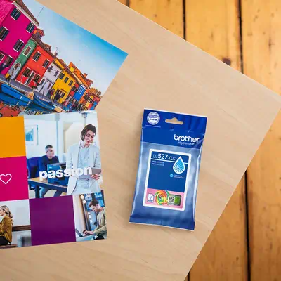 Cartouche d'encre haute capacité LC527XLC Brother d'origine - Cyan - Multifonctions Jet d'encre - visuel 5