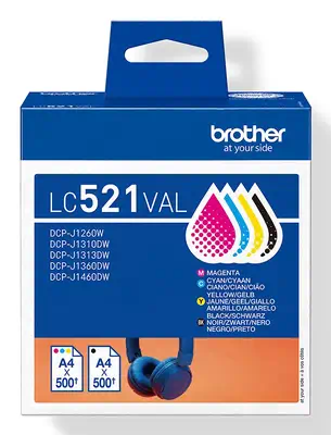 LC521VAL Cartouche d'encre originale de Brother - multipack - Cartouches d'encre - visuel 1