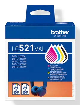 LC521VAL Cartouche d'encre originale de Brother - multipack achat