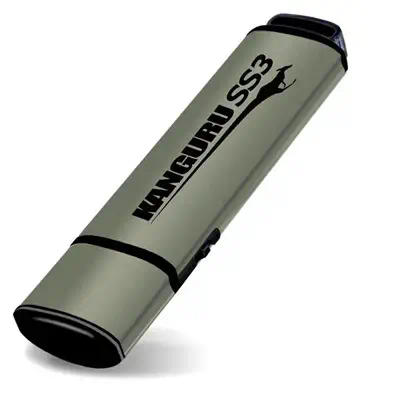 iStorage Kanguru 64GB SS3 USB3.0 lecteur USB flash 64 Go USB Type-A 3.2 Gen 1 (3.1 Gen 1) Aluminium - Clé USB - visuel 1