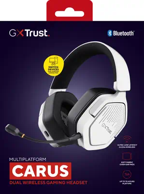 Trust GXT 493W Carus Casque Avec fil &sans fil Arceau, Casque Gaming USB Type-C / USB Type-A Bluetoo - Casque Micro - visuel 9