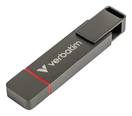 Verbatim Dual QuickStick lecteur USB flash 256 Go USB Type-A / USB Type-C 3.2 Gen 1 (3.1 Gen 1) Gris - Carte Mémoire - visuel 7