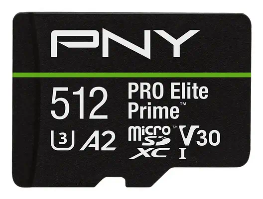 PNY PRO Elite Prime 512 Go MicroSDXC UHS-I Classe 10 - Carte Mémoire - visuel 1