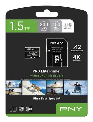 PNY PRO Elite Prime 1,5 To MicroSDXC UHS-I Classe 10 - Carte Mémoire - visuel 7