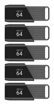 PNY Attaché X lecteur USB flash 64 Go USB Type-A 3.2 Gen 1 (3.1 Gen 1) Noir - Carte Mémoire - visuel 8